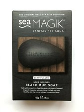 6 x Dead Sea Spa Magik Black Mud Soap 100g *Psoriasis / Eczema*
