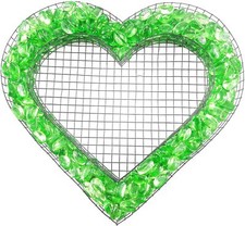 Heart grid colorful stones glass stones natural stones grave decorations grave design flowers