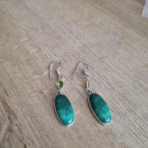 Malachite peridot 925 - malachite, &peridot