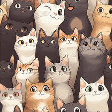 Cheeky cats 100 cotton - cats!, 100%