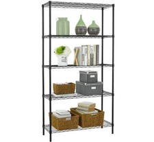 5-Tier Wire Storage Shelves Adjustable Racks Heavy-Duty Metal Shelf Home Garage