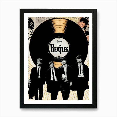Beatles poster art print - beatles,