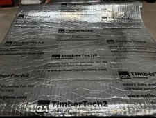 138m2, 2mm Silver Timbertech High Density Rubber Underlay for Flooring.