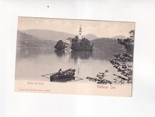 8916) BLED - LAKE VELDES - Lot with ISLAND - Church Rowing Boat