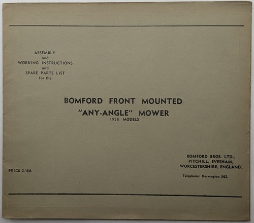Original bomford front mounted - original,