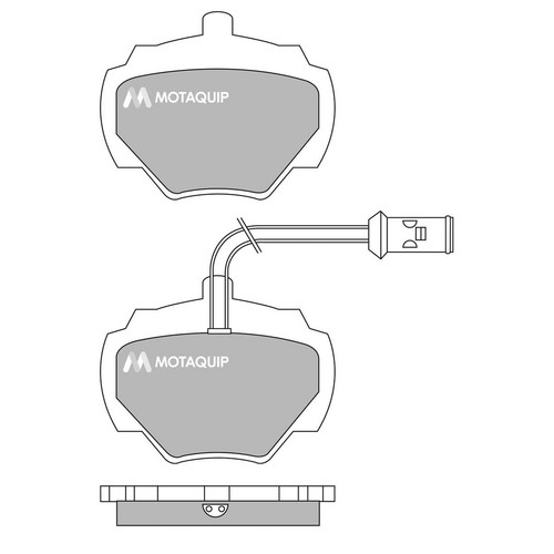 Brake pads set - pads, for
