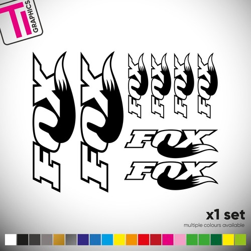 Fox bike stickers vinyl - fox,