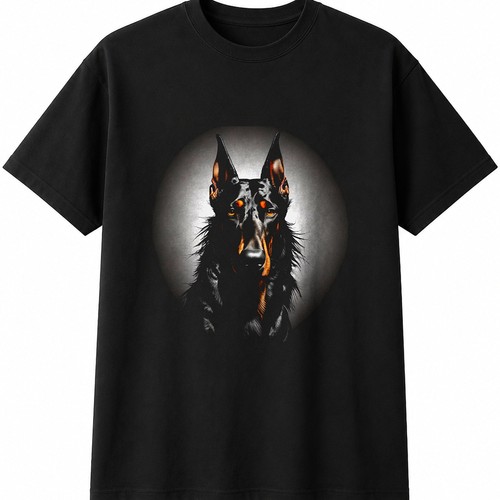 Doberman fantasy art mens - fantasy,