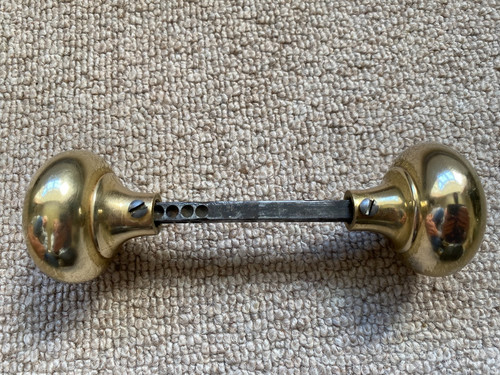 Vintage brass door knobs - vintage,