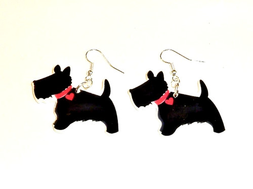 Laser cut acrylic earrings - acrylic, of