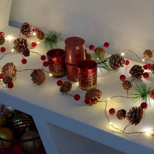 New christmas garland - with, led