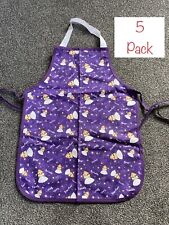 Pack Of 5 Purple Kids Apron -