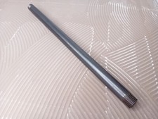 Black Medium Steel Pipe BSP Threaded Both Ends 400mm (size 1.2” inch)