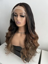 Human Hair Wig #4/27 Brownish Blonde Highlight