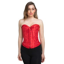 Ladies Deluxe Red Embossed