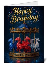 Gemstone Dragon Carousel Happy
