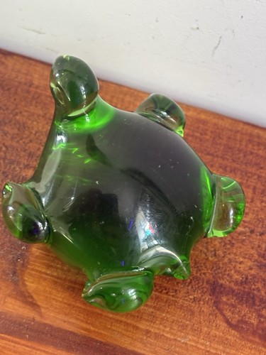 Green glass miniature - green,