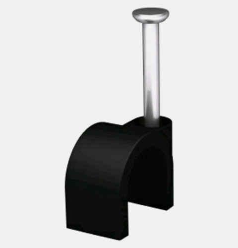 Round nail cable - nail-in, clamp