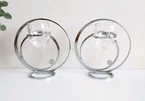 Vintage candle holders silver - candle,