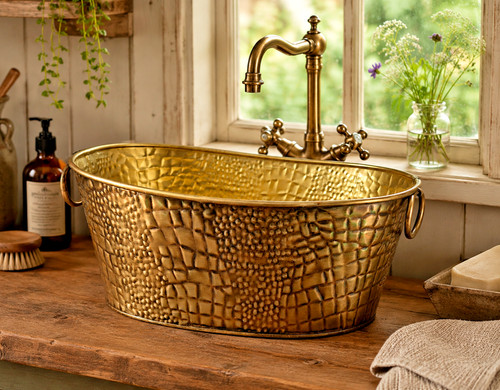 Handmade brass effect - effect, steel