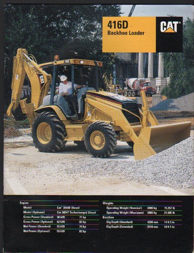 Caterpillar 416d backhoe - "416d",