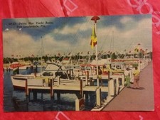 015 VTG Bahia Mar Yacht Basin Fort Lauderdale Florida Postcard 1950's 
