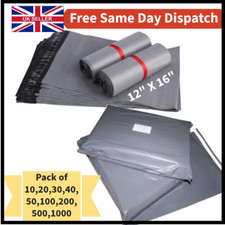 100x Grey Parcel Mailing Bags Mixed Sizes Postal Postage Packaging Poly Mailers
