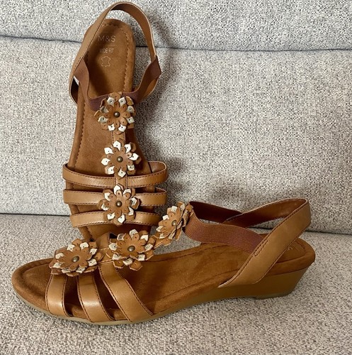 Nwt leather sandals - m&s,