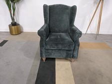 Marks & Spencer Highland High-Back Armchair in Teal Opulent Chenille RRP £629