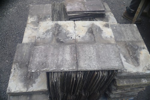 Green roofing slate - green,