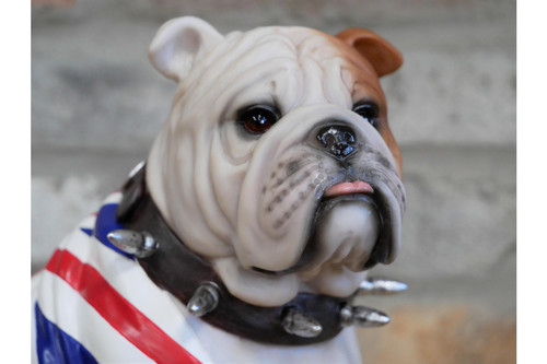 British bulldog sculpture - british,