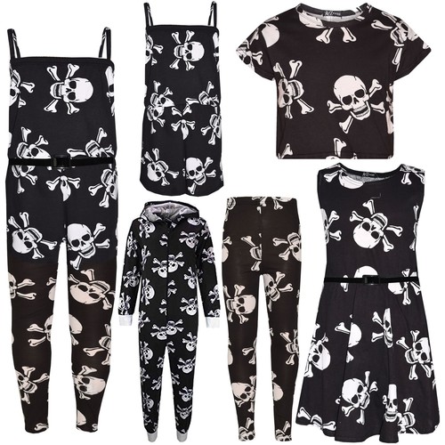 Kids girls boys skull - boys, print