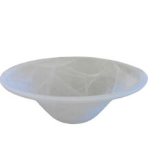 30cm White Bowl Glass Shade Lampshade Swirl  pendant light Uplighter Replacement