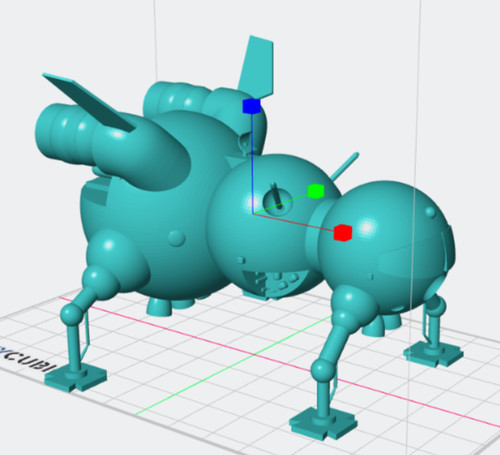 Red dwarf starbug - ship, 3d