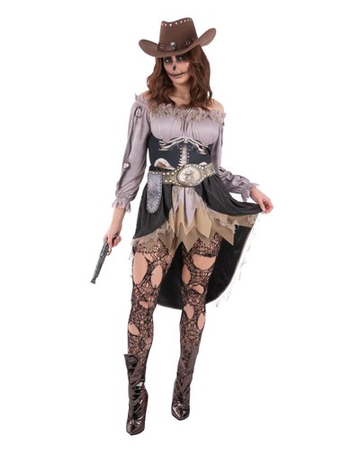 Ladies skeleton saloon girl - ladies,
