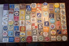 155 Vintage Beer Mats 1960 1970 1980  Beer Lager Bitter Stout Rare Collectable 
