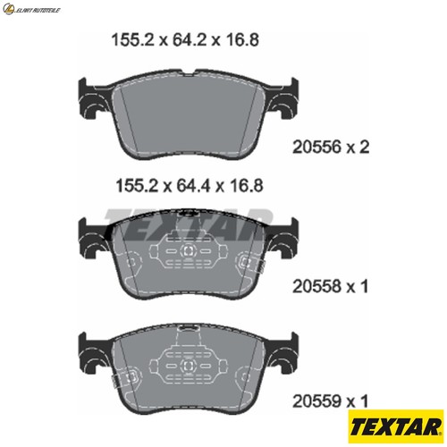 Brake pad set - ,