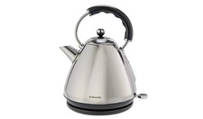Cookworks Pyramid Kettle 1.7L Pull off lid Rapid boil easy clean Stainless Steel