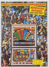 Barcrest Grandstand Original Pub Fruit Machine Flyer Vintage Sales Advertisement
