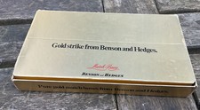 OLD BENSON HEDGES MATCHBOXES CARDBOARD ADVERTISING BOX CIGARETTE TOBACCO SMOKING