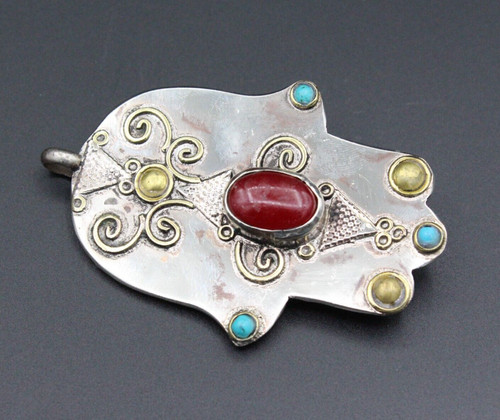 Turkmen hamsa pendant - turkmen,