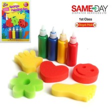 Kids Paint Brushes Sponge Painting Brush Finger Paints Set for Children Toddlers