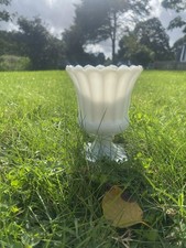 Vintage Milk Glass Pedestal