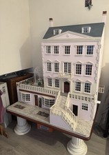 Stunning Bespoke Fully Furnished Edwardian Style Dolls House, shop & terrace. 