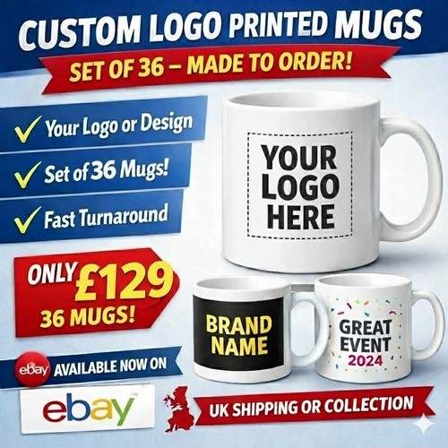 Custom logo printed - custom, mugs