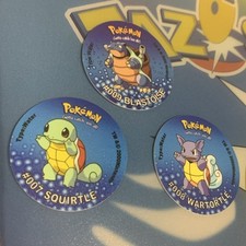 3x Pokémon Tazos Pogs