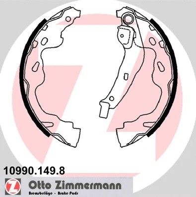 Rear brake shoe - rear, fits