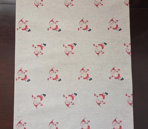 Christmas table runner - runner, santa