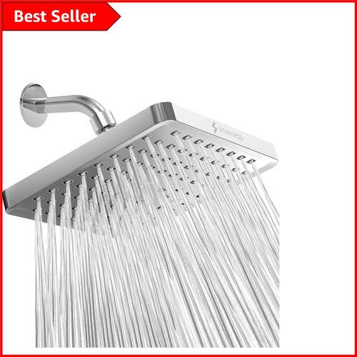 Modern 20cm square shower - modern, head