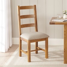 Rustic Oak Ladder Back Dining